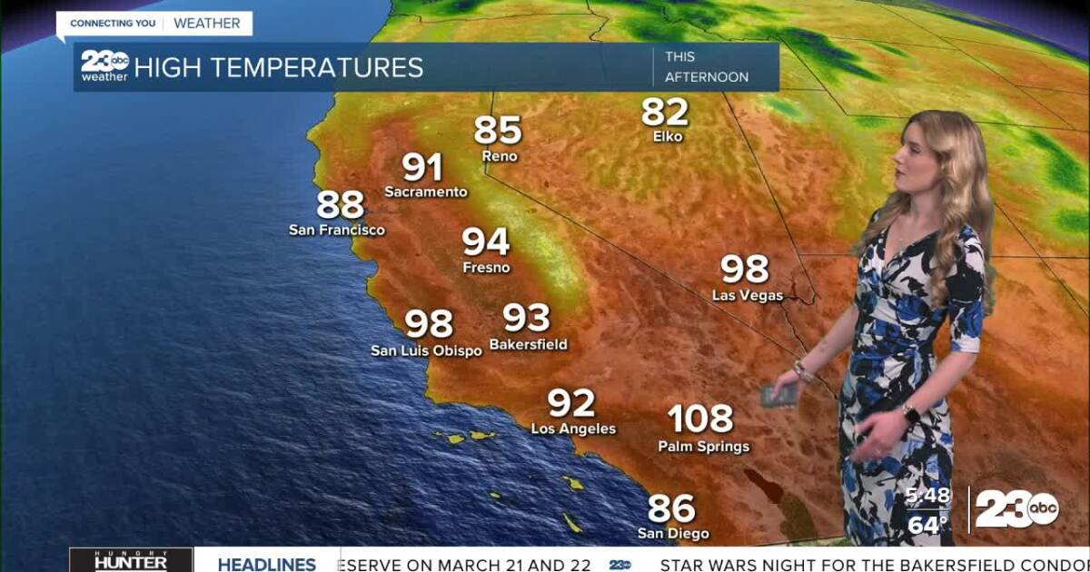 Wednesday set a new monthly temperature record; heat remains Thursday
