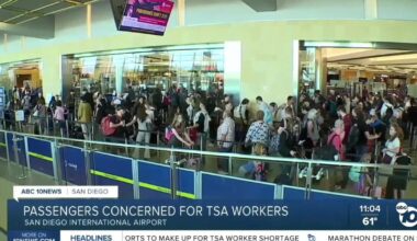San Diego travelers concerned over TSA workers as shutdown continues