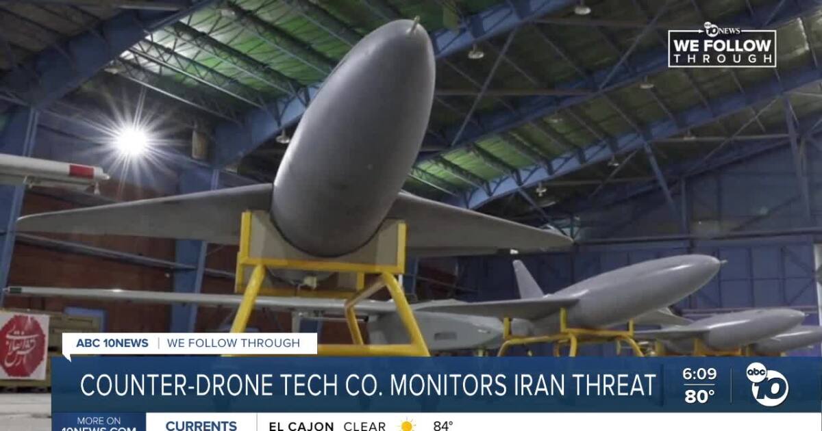 San Diego counter-drone tech company explains risks of Iran drone threat