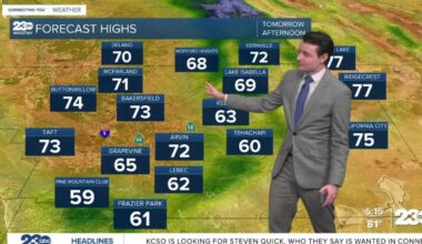 Cooler Tuesday, big warm up on the way