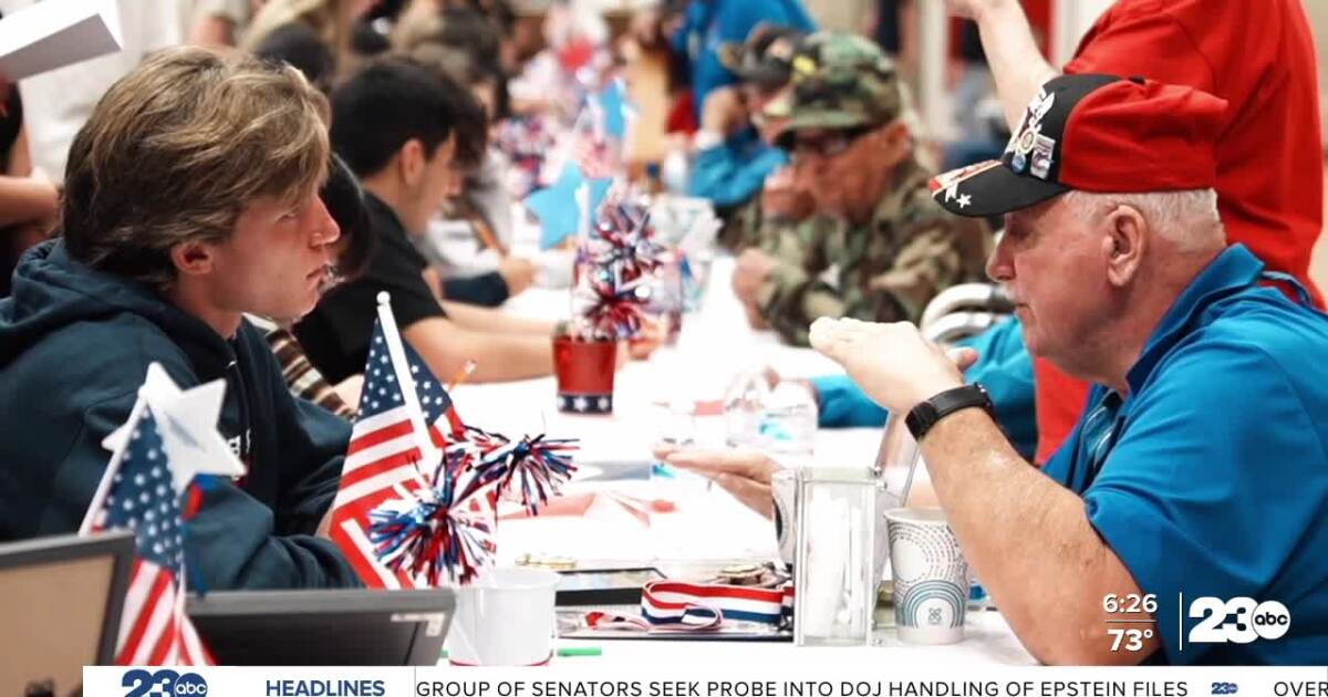 Veterans share stories with Liberty High School students