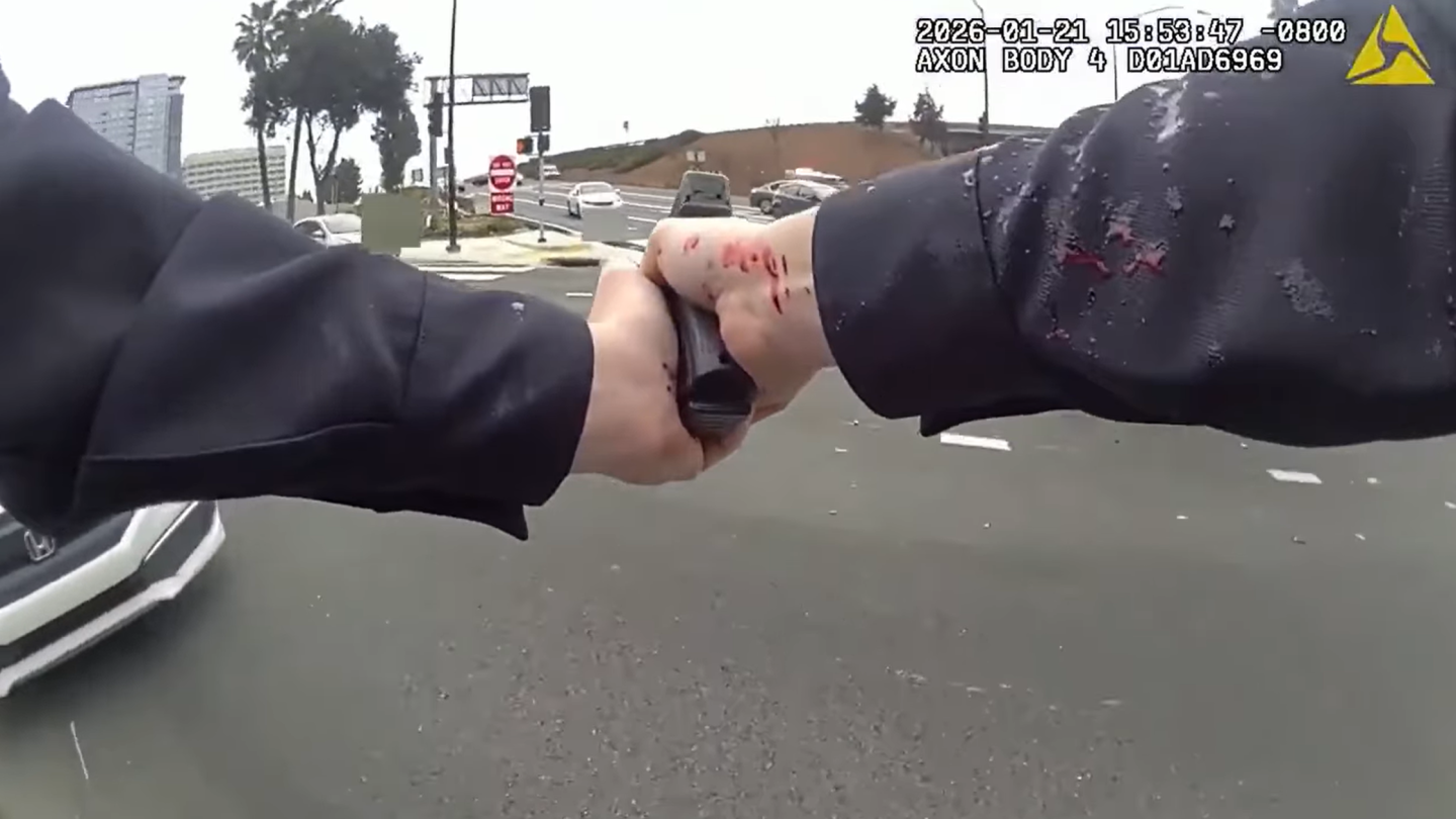 Bodycam video of San Jose police shootout involving suspect Muhamed Husien