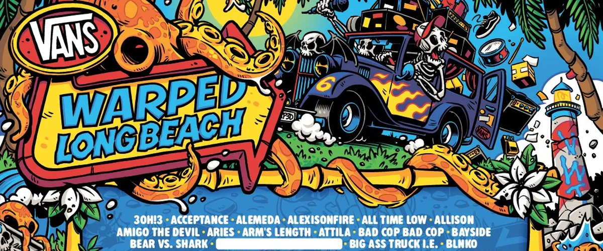 Nearly Complete Lineup Revealed For 2026 Long Beach, CA 'Vans Warped Tour' Stop