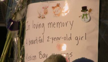 Vigil held for 2-year-old girl killed in SF Mission Bay crash