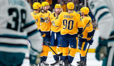 Preds Ride Five-Goal First Period to Victory Over Sharks