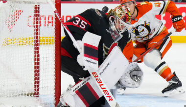 Ullmark powers Sens with shutout vs. Ducks