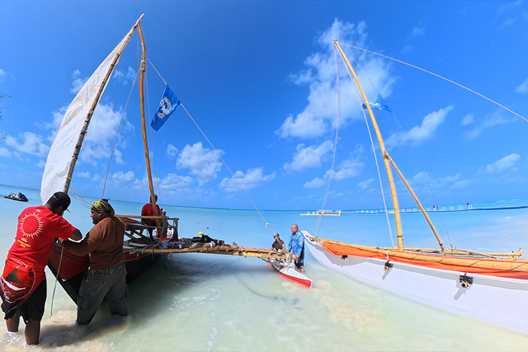 Traditional Pacific navigators bring the intricate science of wayfinding to the Bay Area