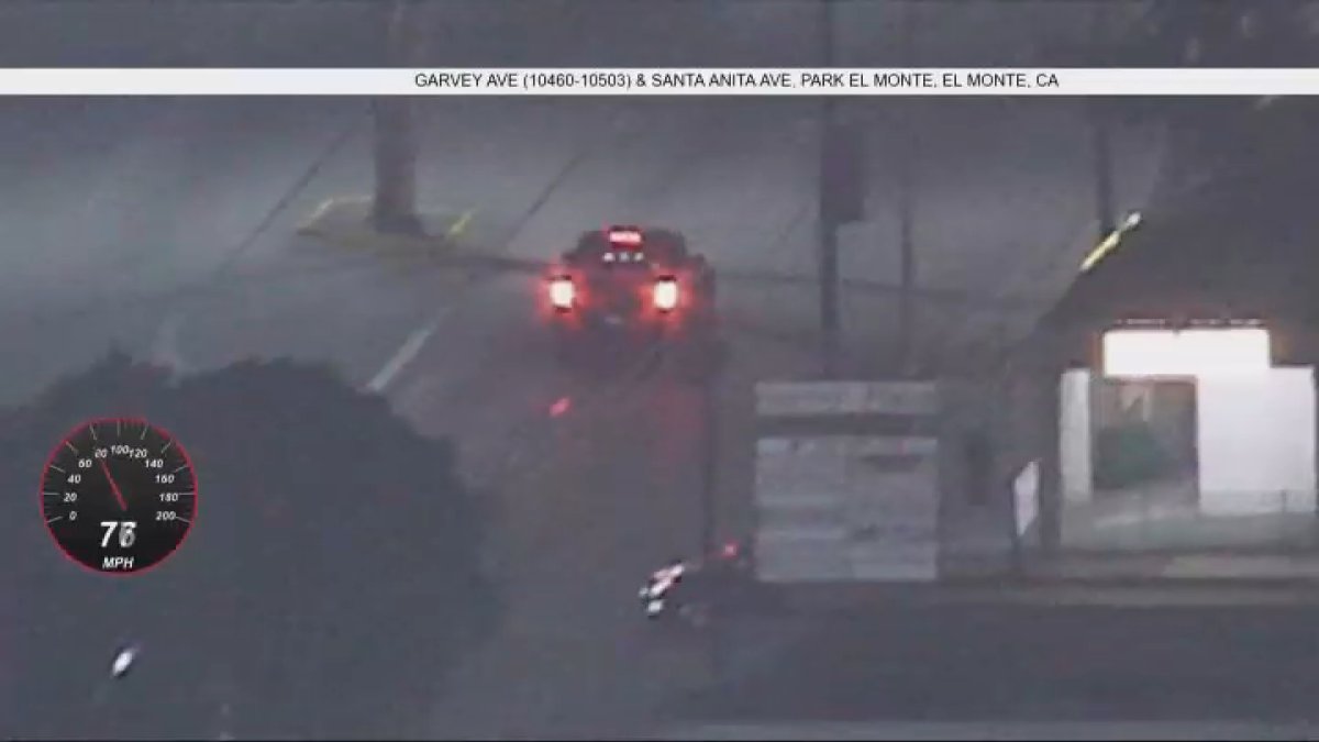 Police chase vehicle in San Gabriel Valley – NBC Los Angeles