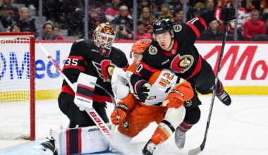 Ullmark earns second shutout of the season as Senators blank Ducks 2-0