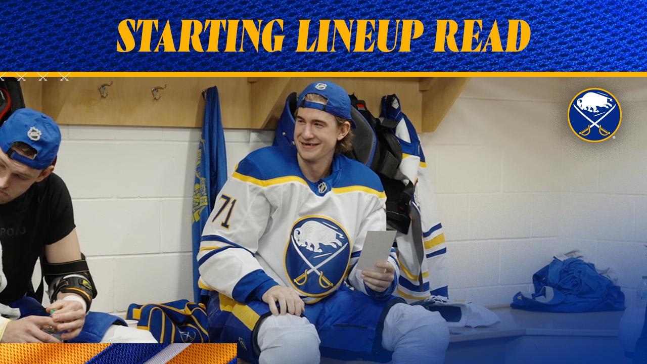 Starting Lineup Read | Buffalo Sabres