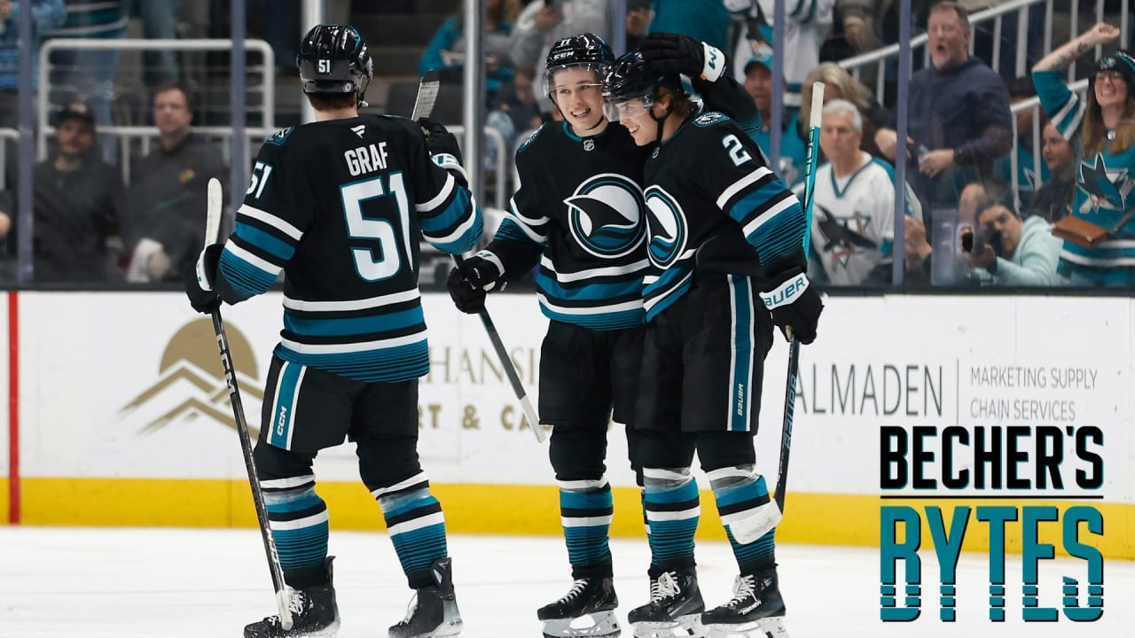 Becher's Bytes: The best nicknames for Sharks lines… so far