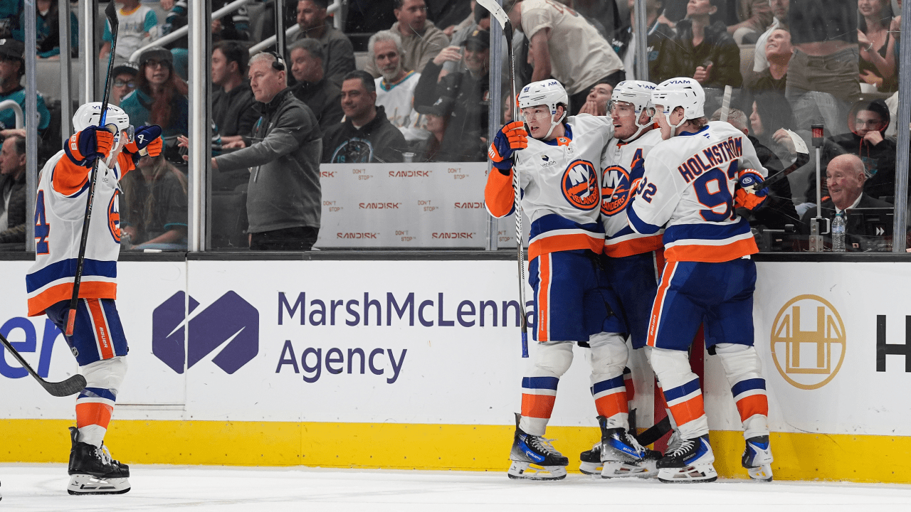 Horvat scores in OT to lift Islanders past Sharks