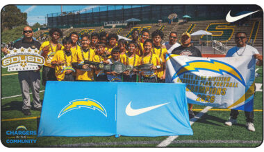 Chargers & Nike Host San Diego Flag Football Tournament for Middle Schoolers
