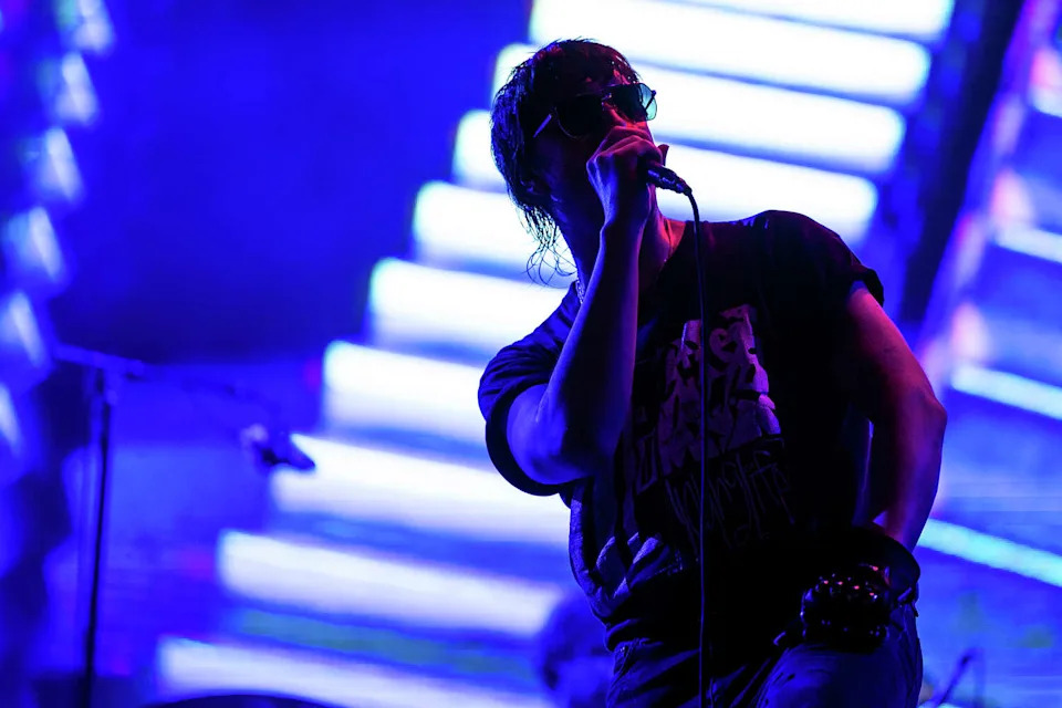 Julian Casablancas of the Strokes performs at the Pentaport Rock Festival on Aug. 5, 2023, in Seoul, South Korea. (Justin Shin/Getty Images)