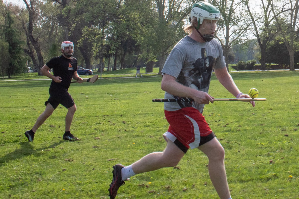 Jack Barnes (right) escapes from Connor Whaley (left) during a practice scrimmage Saturday, March 21, 2026 in Sacramento.