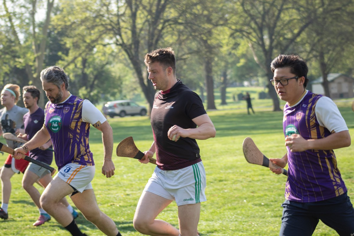 Sean Anayah (left), David Neligan (center) and Kai Uchio (right) warm up during a Sacramento Kavanagh's practice Saturday, March 21, 2026, in Sacramento.