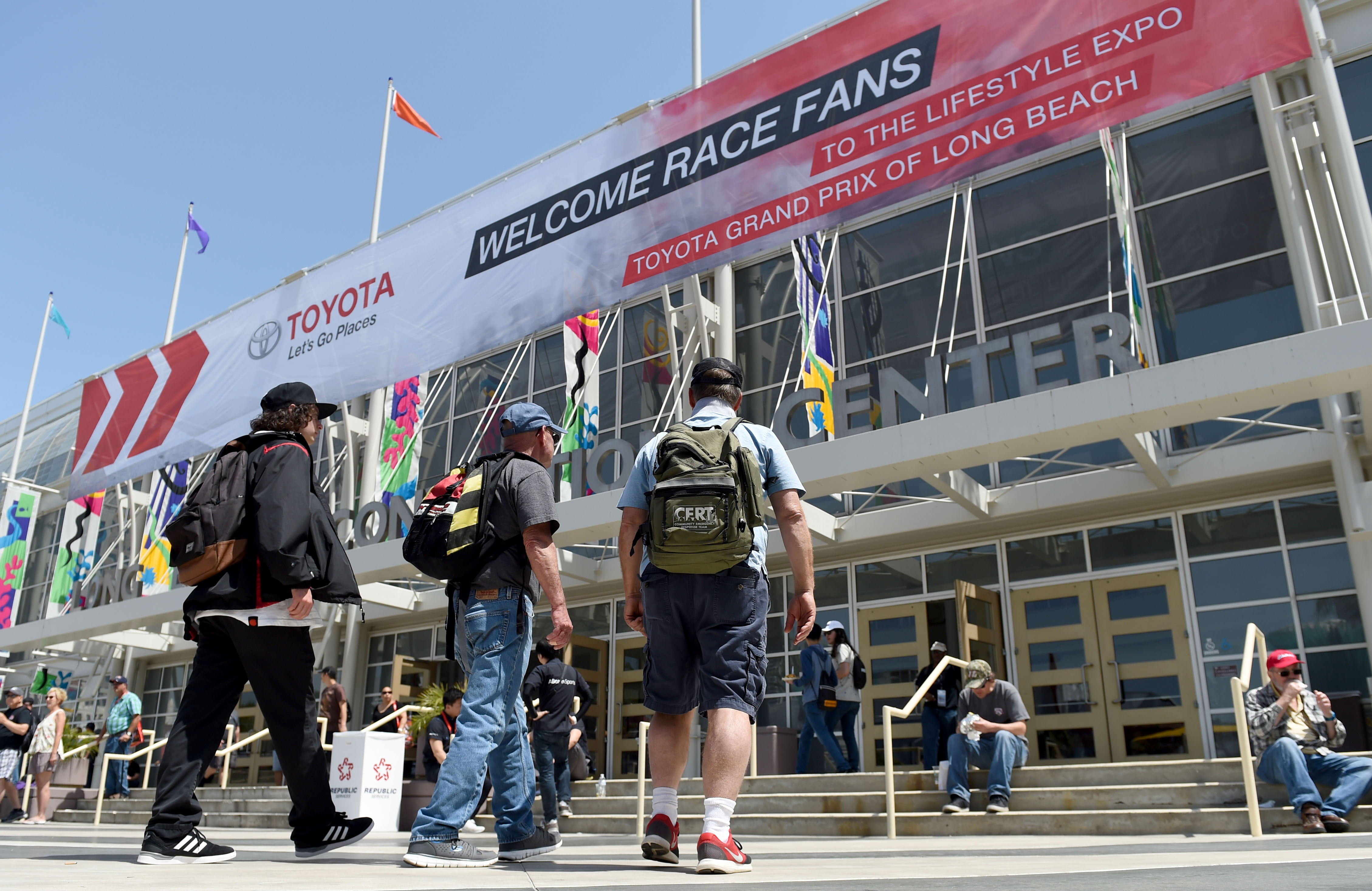 The race fans enter the Lifestyle Expo during the 44th...