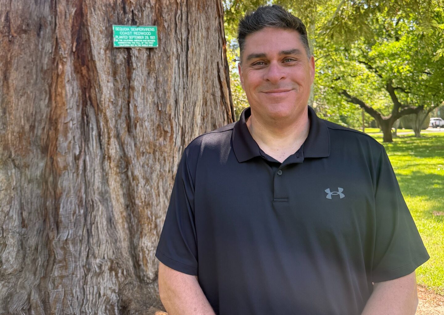 Capitol Park has trees from all over the world. Here are some native to California