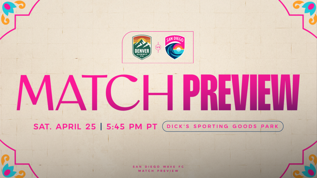 Match Preview: San Diego Wave FC Travel For First-Ever Match Against Denver Summit FC