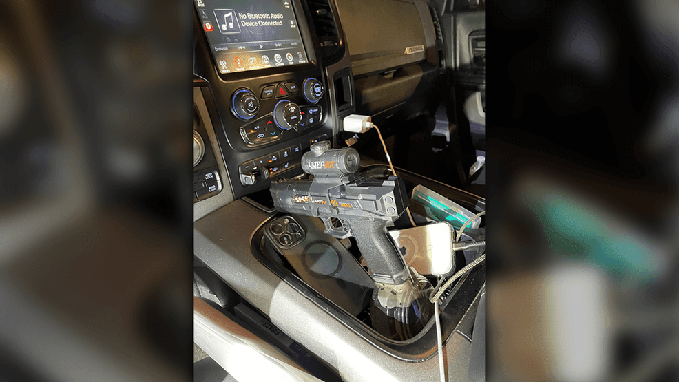The Delano Police Department confiscated this water gun because of how real it looked when playing "Senior Assassin." (Courtesy: Delano Police Department){ }{p}{/p}{p}{/p}
