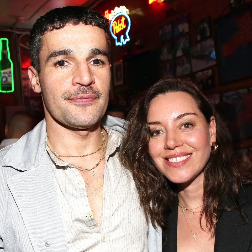 Chris Abbott and Aubrey PlazaCredit: Bruce Glikas/Getty