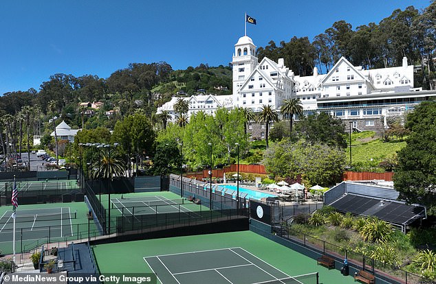 Matthew Bernard had 38 mature trees removed from his Claremont Avenue property in Oakland Hills. The upscale community is home to the gorgeous Claremont Club hotel (pictured)