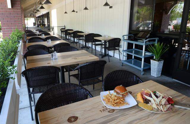 A patio is one of the features at Ten Tavern, a restaurant and bar located at Willow and Nees avenues in Clovis. 