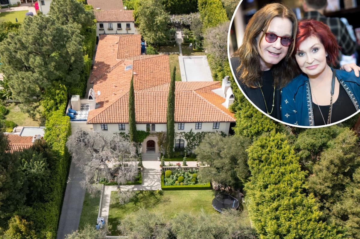 Sharon Osbourne lists the LA home she shared with Ozzy
