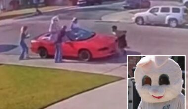 Easter Bunny comforts wounded victim after Bakersfield shooting chaos