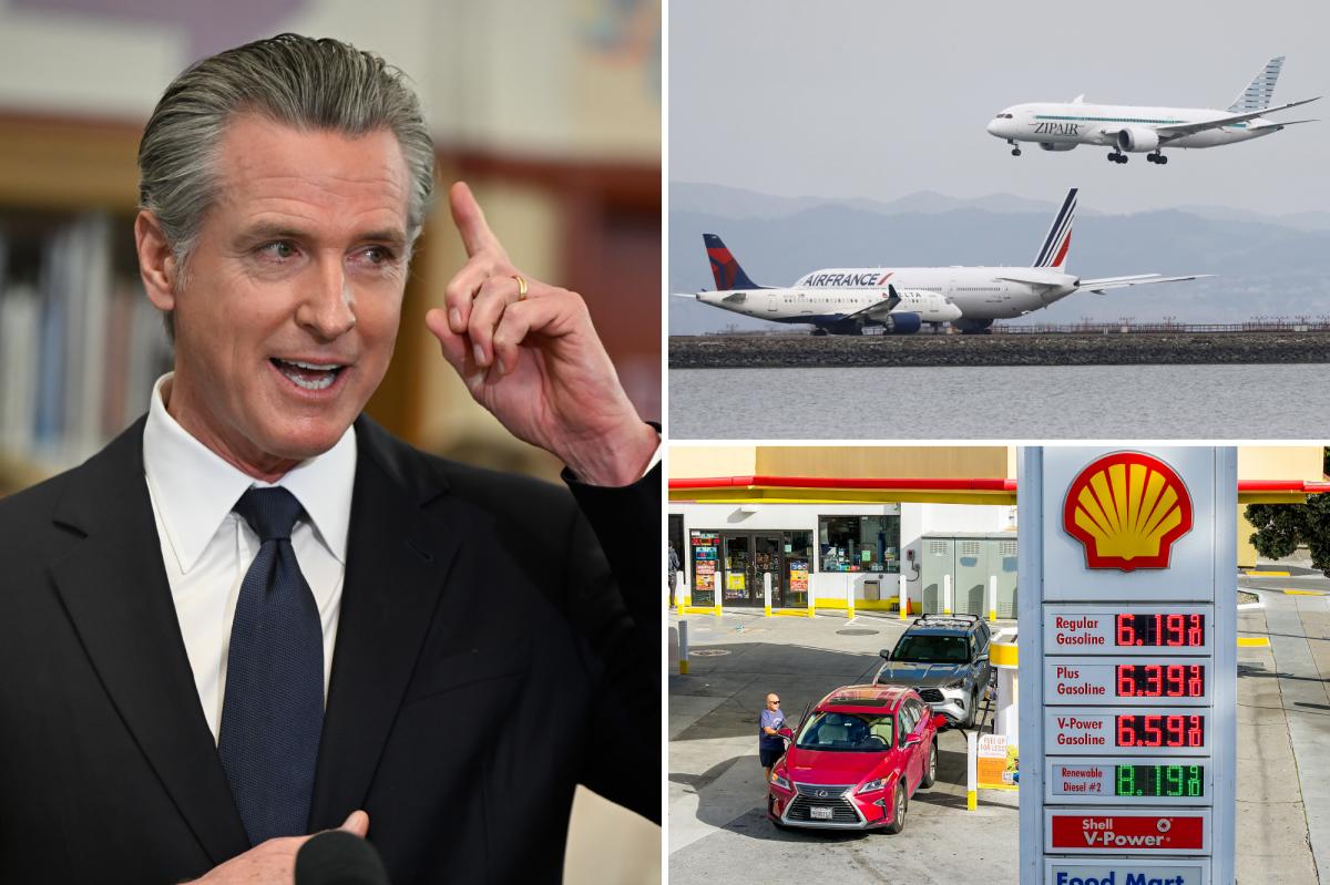 Gavin Newsom’s green jet fuel plan may increase California gas prices