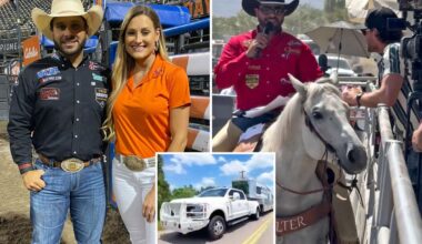 Rodeo announcer has brutal prank played on him hours before show