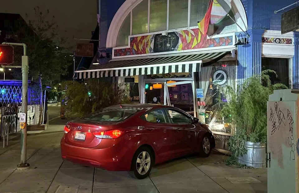 A driver crashed a car into Oakland's Tay Ho restaurant early Wednesday, causing major damage. Owners say it was an attempted burglary. (GoFundMe)