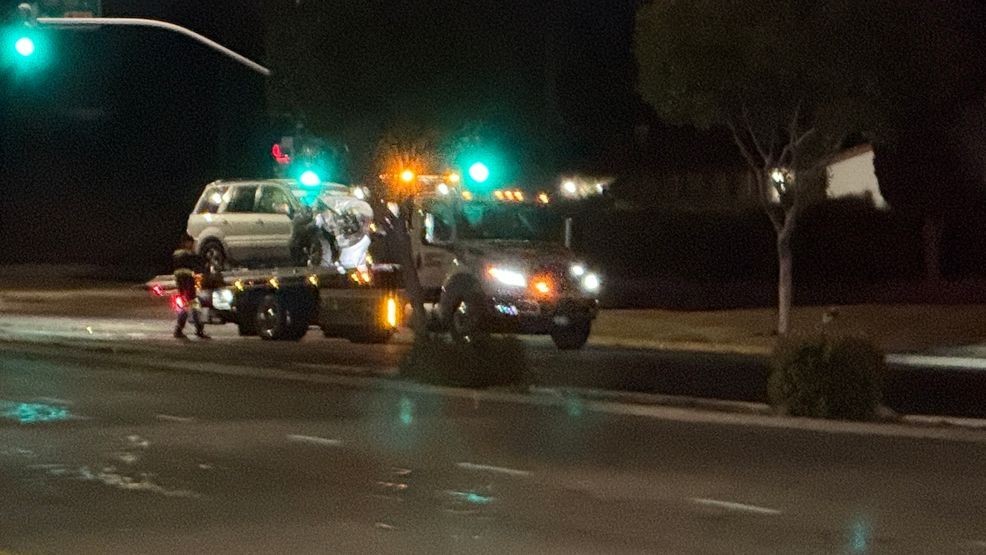 Mckinley Avenue closed near HWY 41 after crash (Photo: FOX26 photojournalist Byron Solorio)
