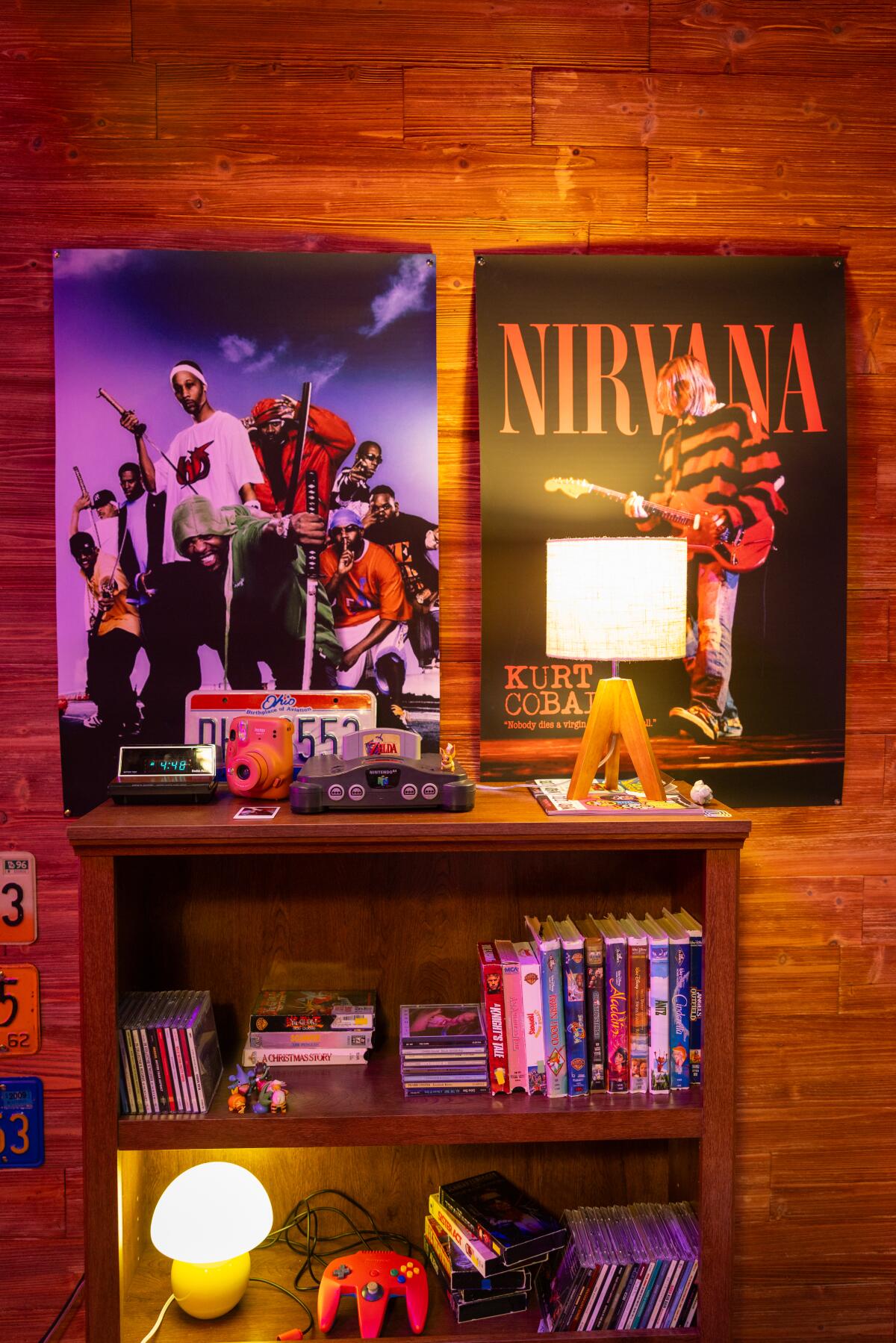 Artifacts inside of Kid Cudi's podcast studio.