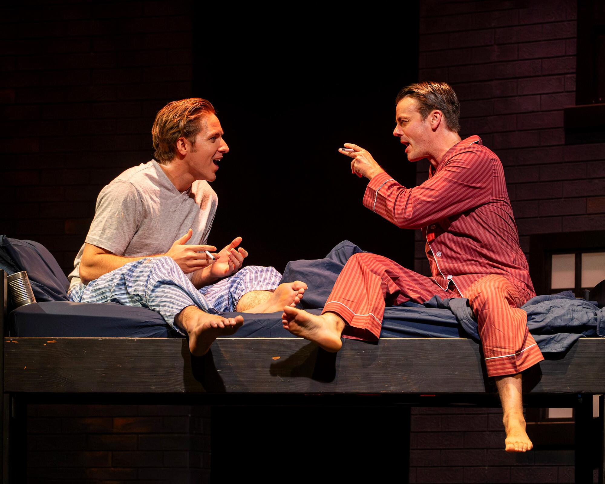 David Kepner and Ian Littleworth in "Death of a Salesman."