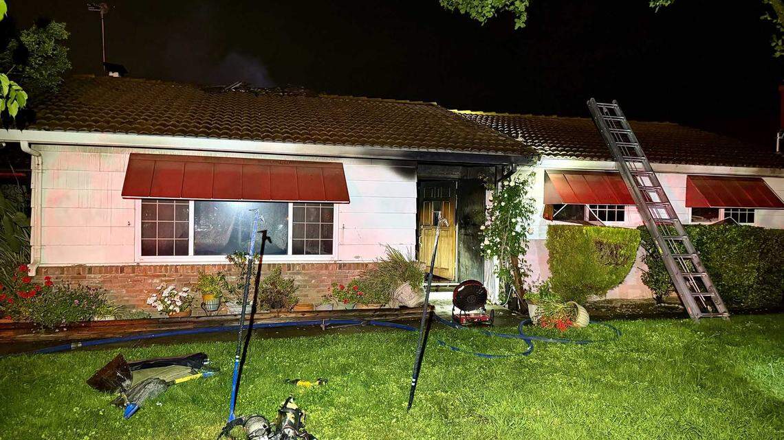 Firefighters rescue woman from burning Sacramento-area home