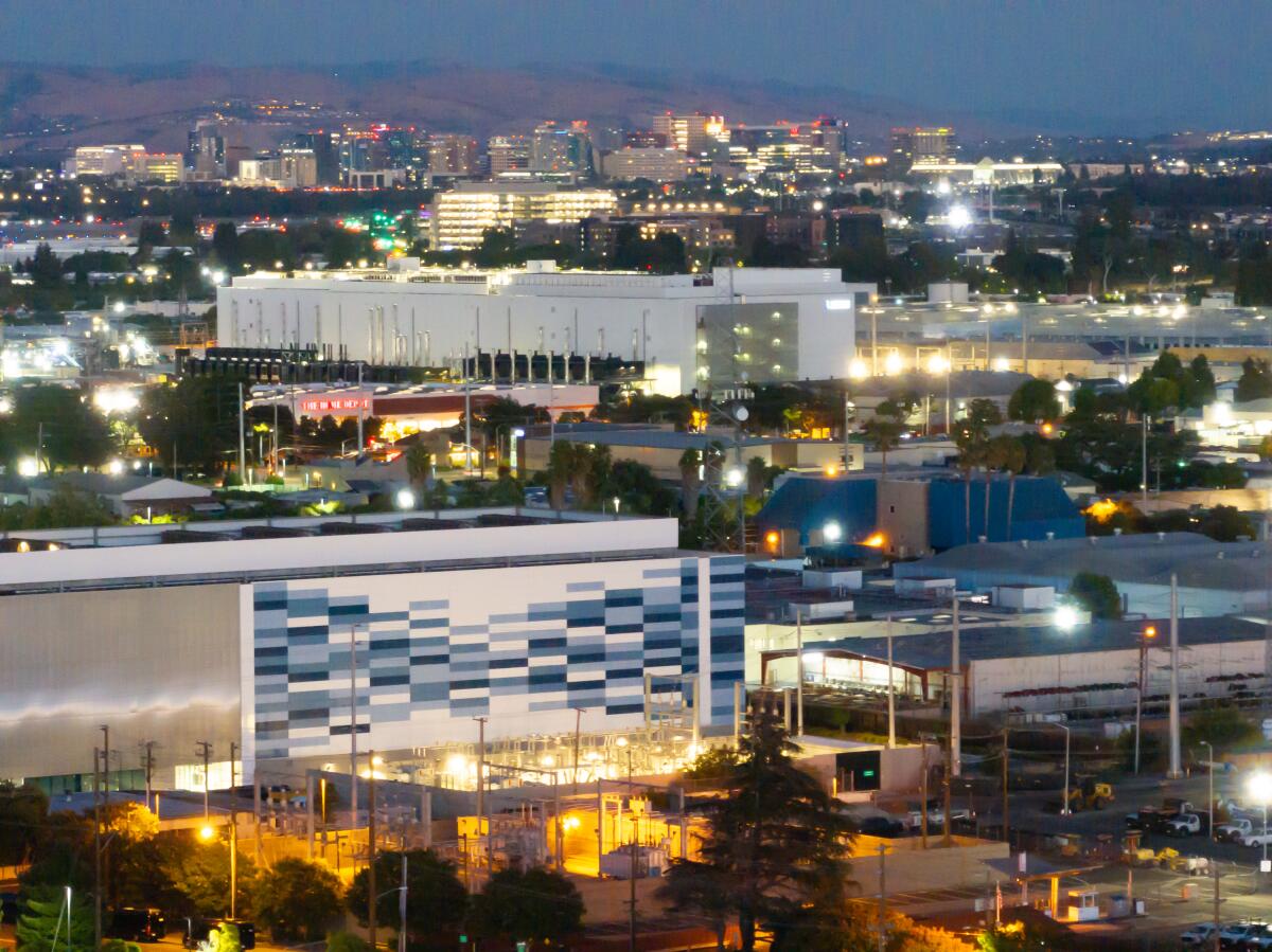 NTT, Vantage Data Center and downtown San José.