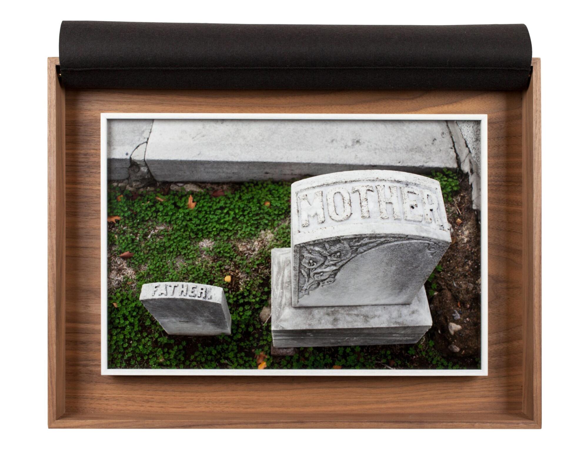 Gravestones photographed by Sophie Calle