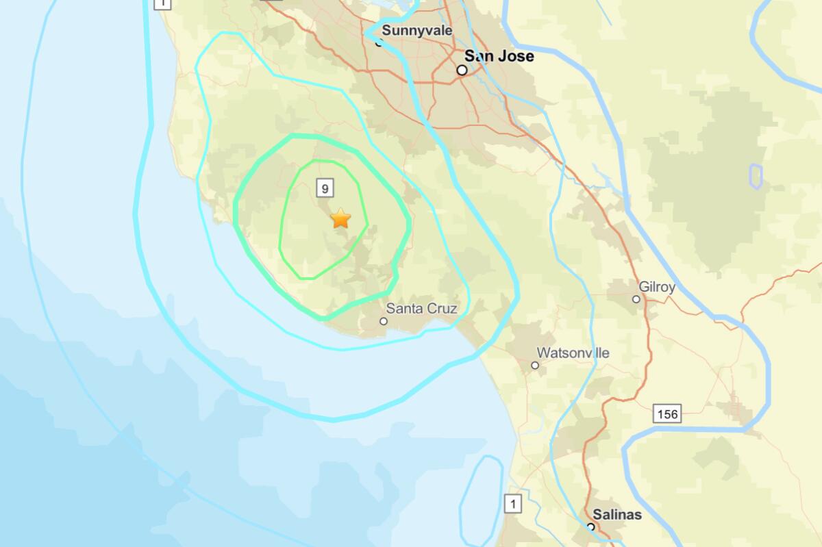 A magnitude 4.6 earthquake struck 11 miles northwest of Santa Cruz.