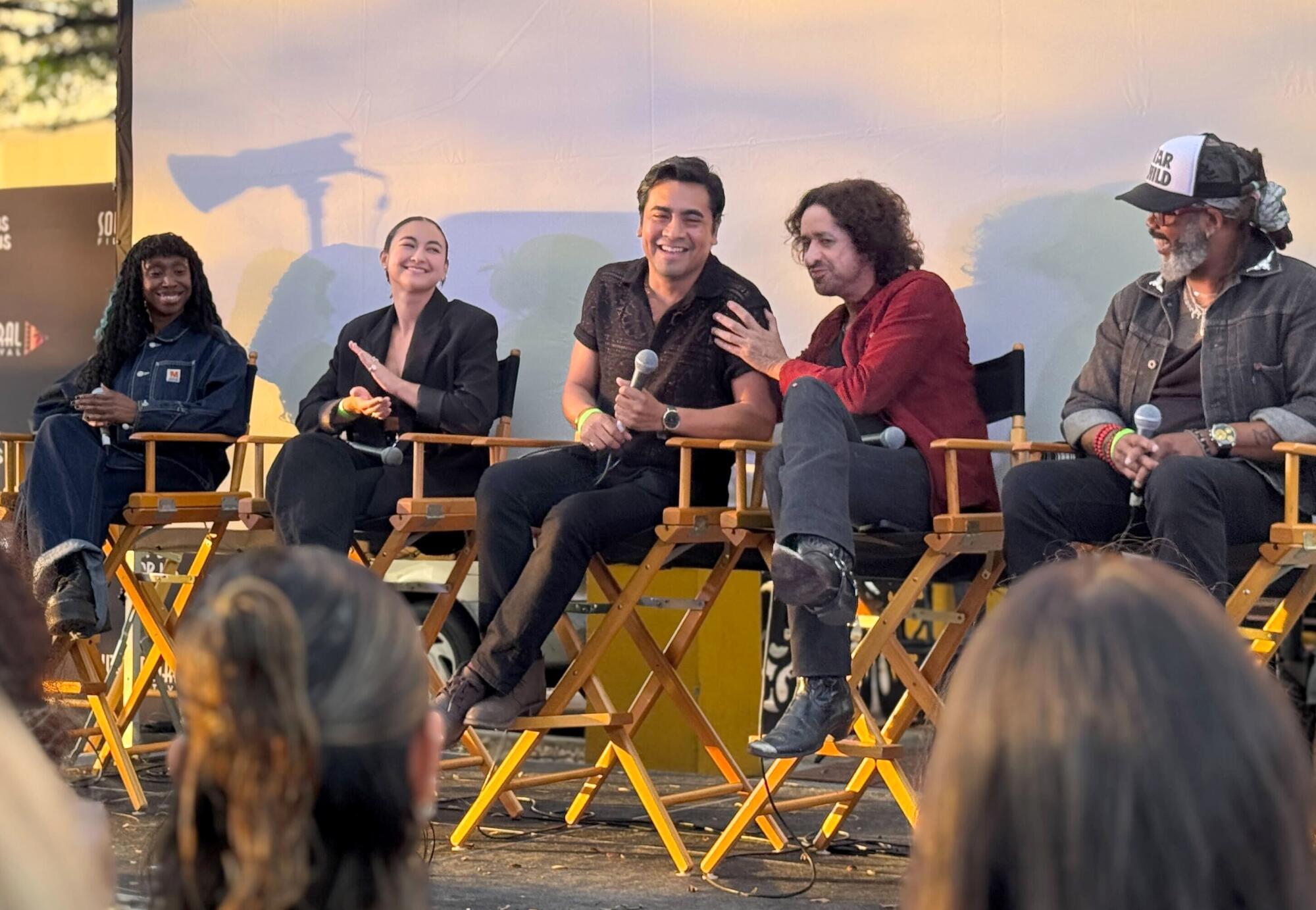 Filmmakers at a panel discussion during the fourth South Central Film Festival