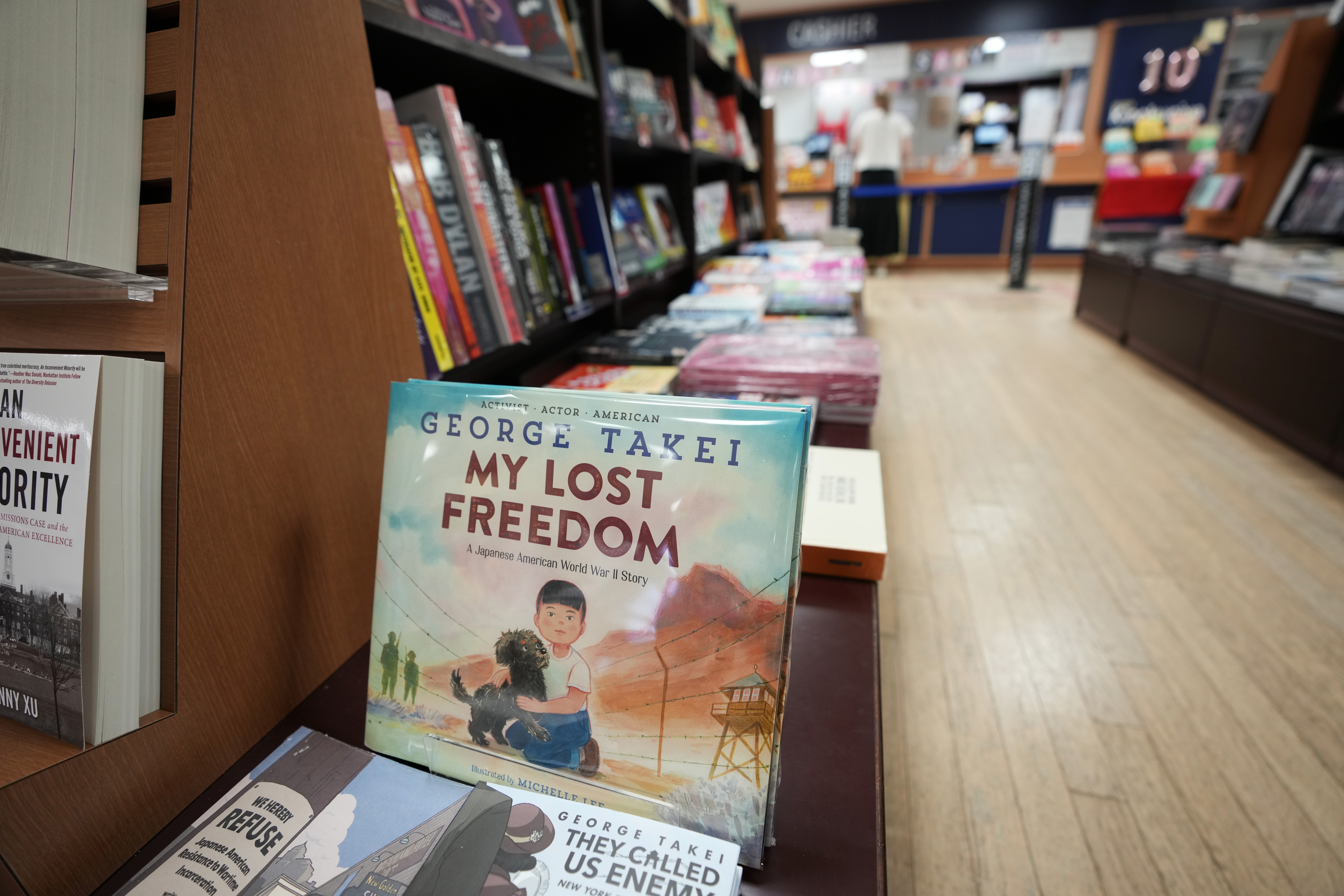 A copy of “My Lost Freedom,” a children’s book by...