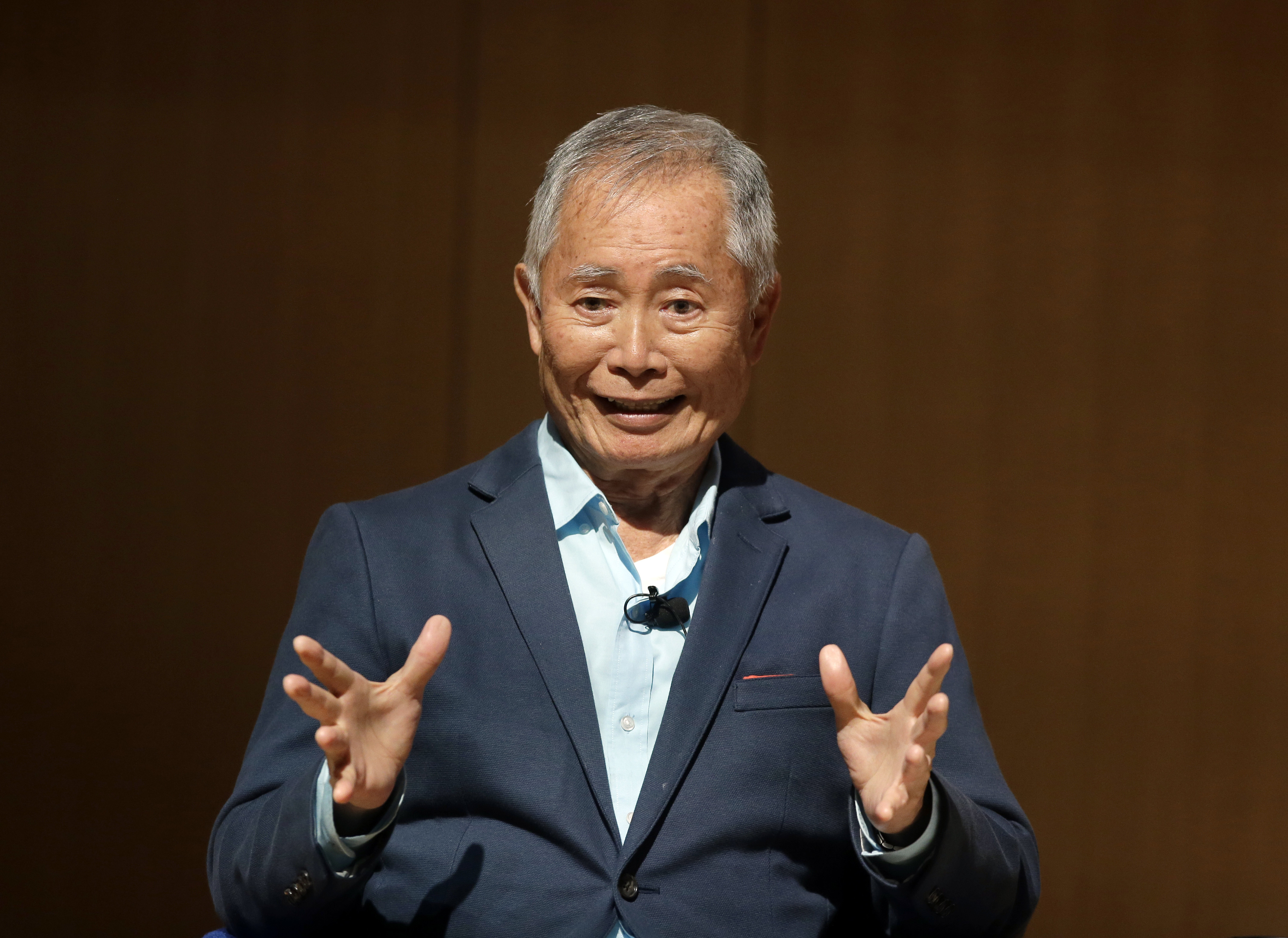 Actor George Takei, best known for his role as Hikaru...