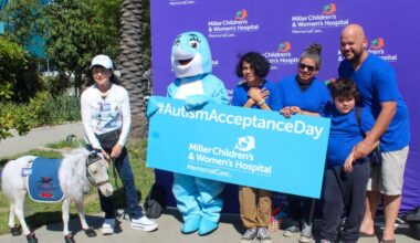 Miller hospital celebrates Autism Acceptance Day with help from mini therapy horses, firefighters – Press Telegram