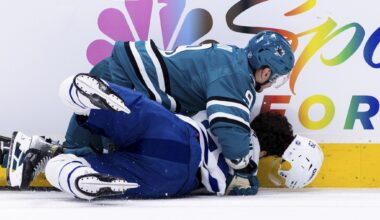 Sharks win 4th straight to improve playoff hopes, beating the Maple Leafs 4-1