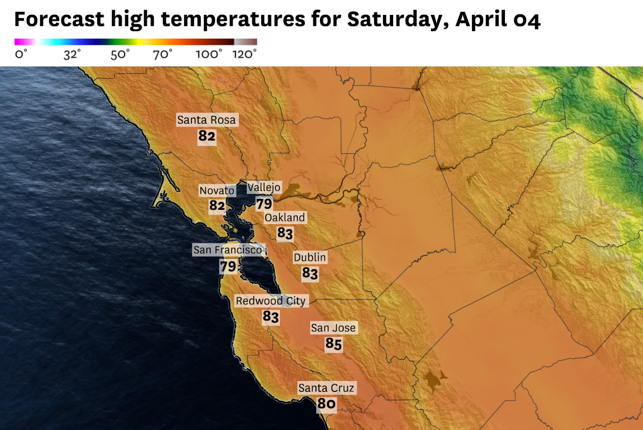 San Francisco could hit 80 again as warm weather returns