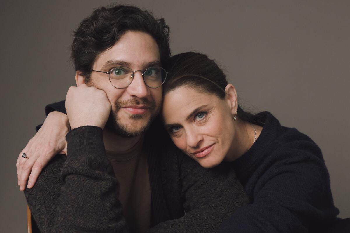NEW YORK -- March 27, 2026: Actor-writer-director Matthew Shear and actor Amanda Peet for the movie 'Fantasy Life'