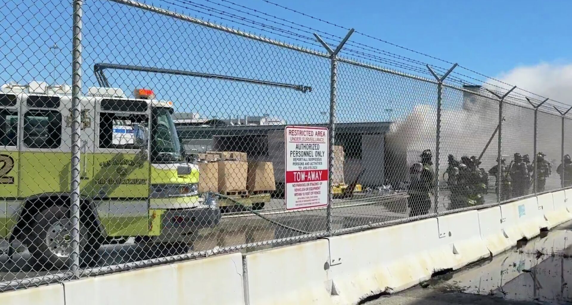 Smoke billows over SFO after cargo fire disrupts transit
