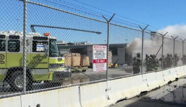 Smoke billows over SFO after cargo fire disrupts transit