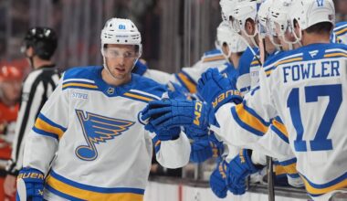 Dylan Holloway's two goals help Blues keep slim playoff hopes alive with 6-2 win over Ducks