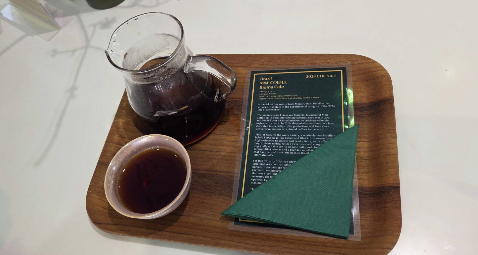 What does a $105 cup of coffee taste like?